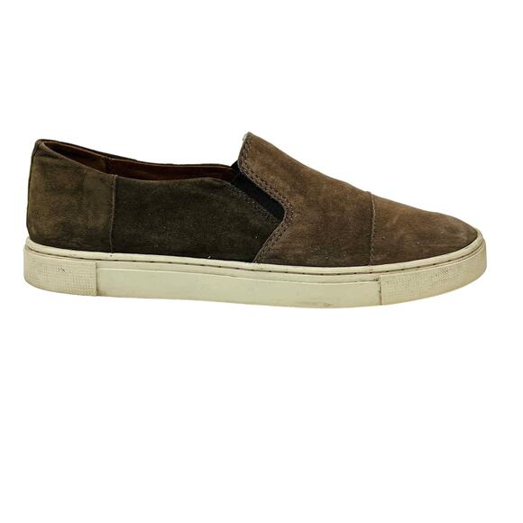 Frye Soft Suede Slip On Shoe Casual Olive Brown - 7.5 - Picture 1 of 8